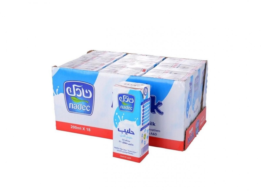 Nadec Milk Low Fat 18X200Ml