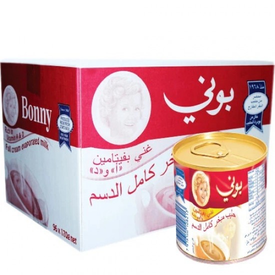 Bonny Evaporated Milk 96*170 GM