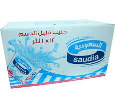 Saudi Milk Low-Fat 12X1Ltr