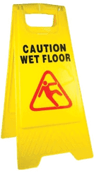 Wet Floor No Entery Sign