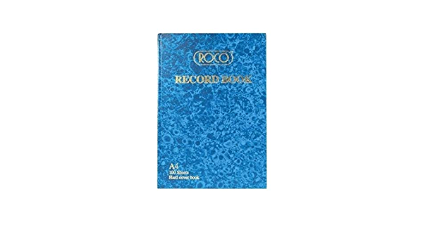 Roco RECORD BOOK A4 SIZE 100 SHEET
