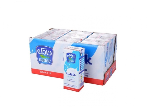 [60103001] Nadec Milk Low Fat 18X200Ml