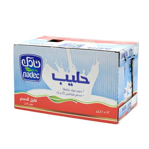 [60103145] Nadec Milk Low-Fat 12X1Ltr