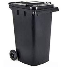 [60202227] Garbage Barrel 120 ltr Double Cover with Wheels