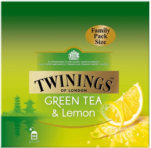 [60101121] Twinings Green Tea Lemon 100 bag